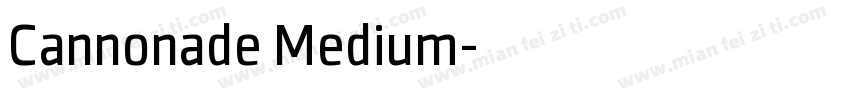 Cannonade Medium字体转换